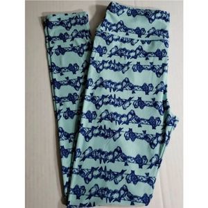 Lularoe OS Birds on a wire Leggings